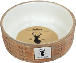 Huisdierproducten 10 Boony Est. 1941 Voerbak Steen Wicker Sand