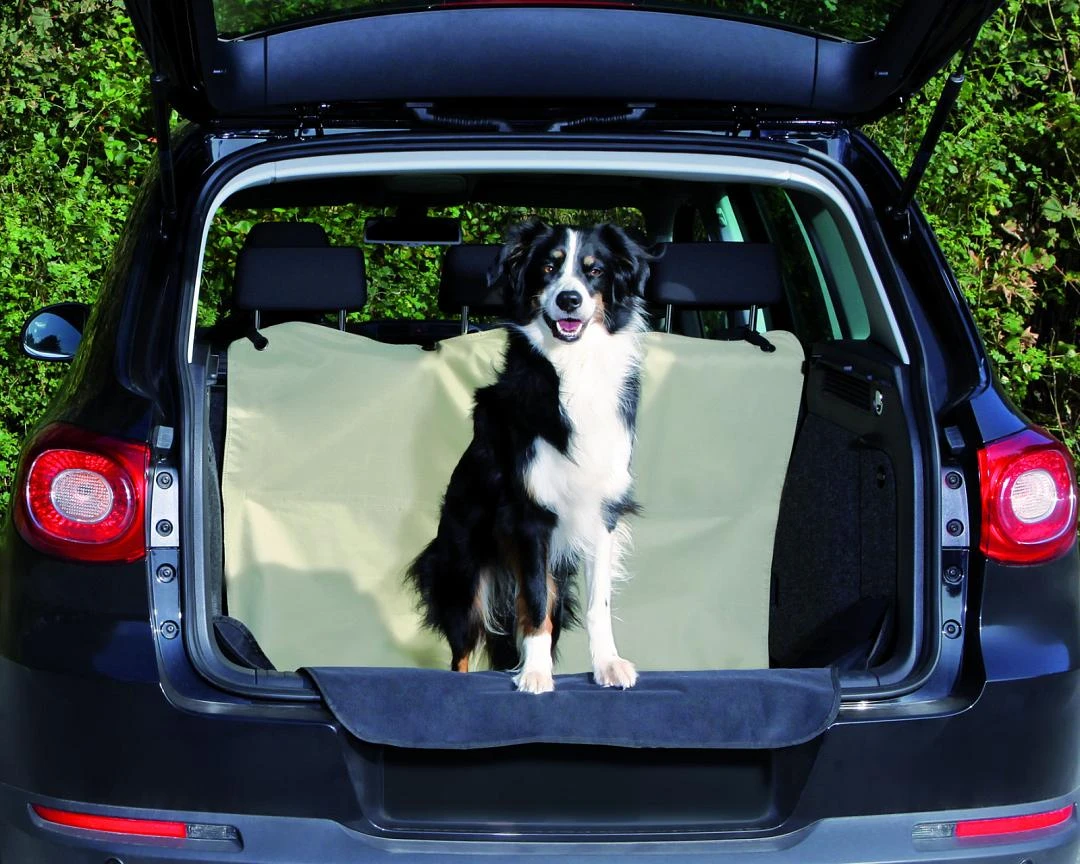 TRIXIE Kofferbakdeken Beige/zwart 2 TRIXIE Kofferbakdeken Beige/zwart - Afbeelding 2