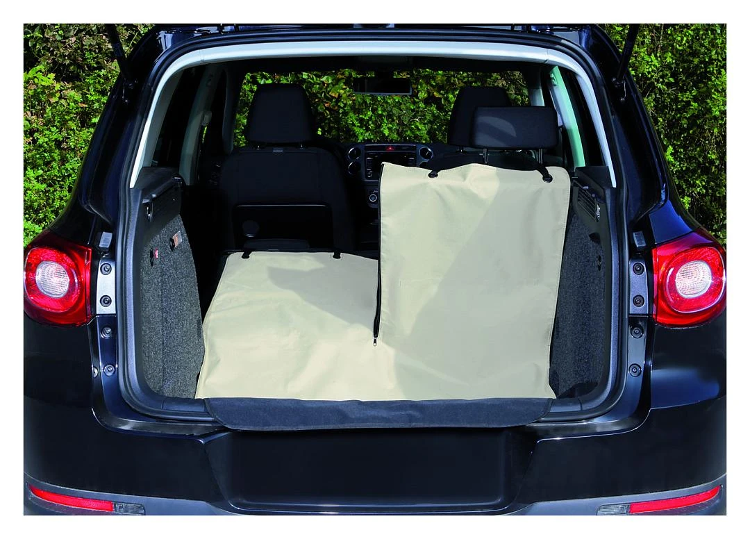 TRIXIE Kofferbakdeken Beige/zwart 1 TRIXIE Kofferbakdeken Beige/zwart