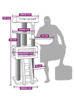 Petrebels Krabmeubel Lucky Bastards Parklane 175 Capp. -Huisdierproducten 431362afmetingen WEB