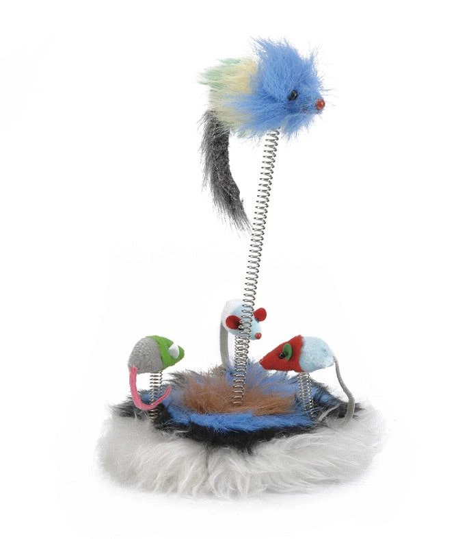 Beeztees Muizenfamilie Op Veer Met Catnip 1 Beeztees Muizenfamilie Op Veer Met Catnip