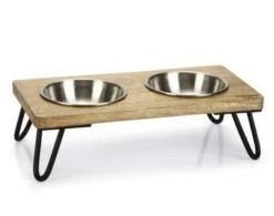 Designed By Lotte Voer- En Drinkbak Linga Bruin