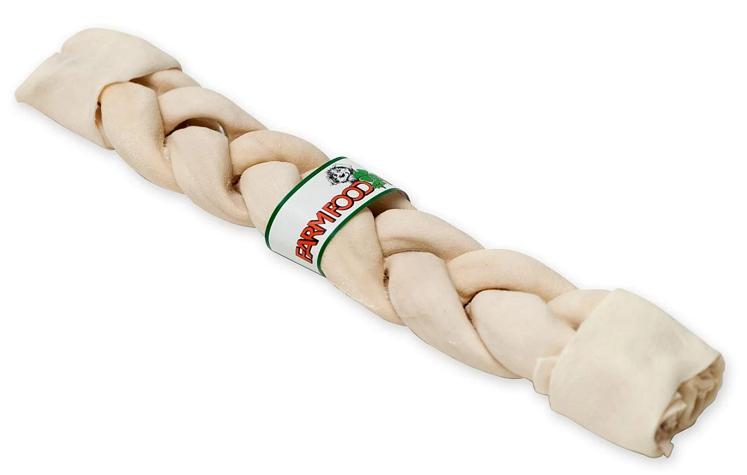 Farm Food Rawhide Dental Vlecht XL 1 Farm Food Rawhide Dental Vlecht XL