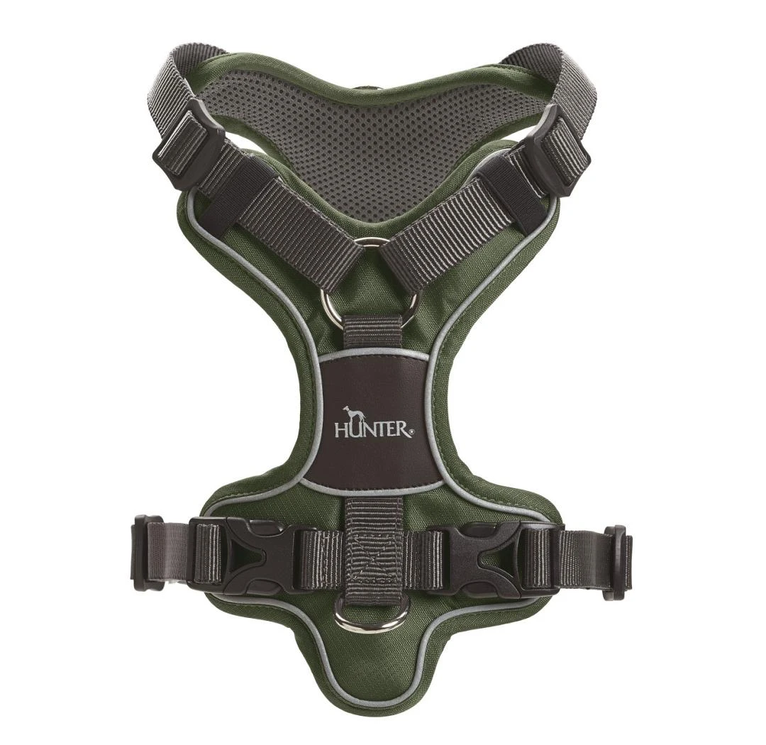 Hunter Hondentuig Divo Groen/Grijs 2 Hunter Hondentuig Divo Groen/Grijs - Afbeelding 2