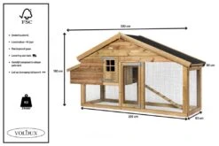 Voldux Kippen- Of Konijnenhok Romy Links 7 Voldux Kippen- Of Konijnenhok Romy Links -Huisdierproducten Kippenhok Romy links 8720094050294 5