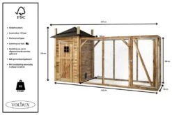 Voldux Kippen- Of Konijnenhok Hooiberg Eline XL -Huisdierproducten Voldux Kippenhok Hooiberg Eline XL 8720569162200 4