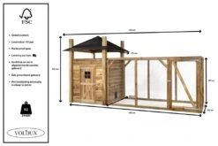 Voldux Kippen- Of Konijnenhok Hooiberg Loes XL -Huisdierproducten Voldux Kippenhok Hooiberg Loes XL 8720569162361 5