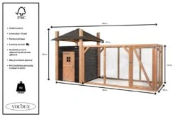 Voldux Kippen- Of Konijnenhok Hooiberg Niek XL -Huisdierproducten Voldux Kippenhok Hooiberg Niek XL 8720569162385 8
