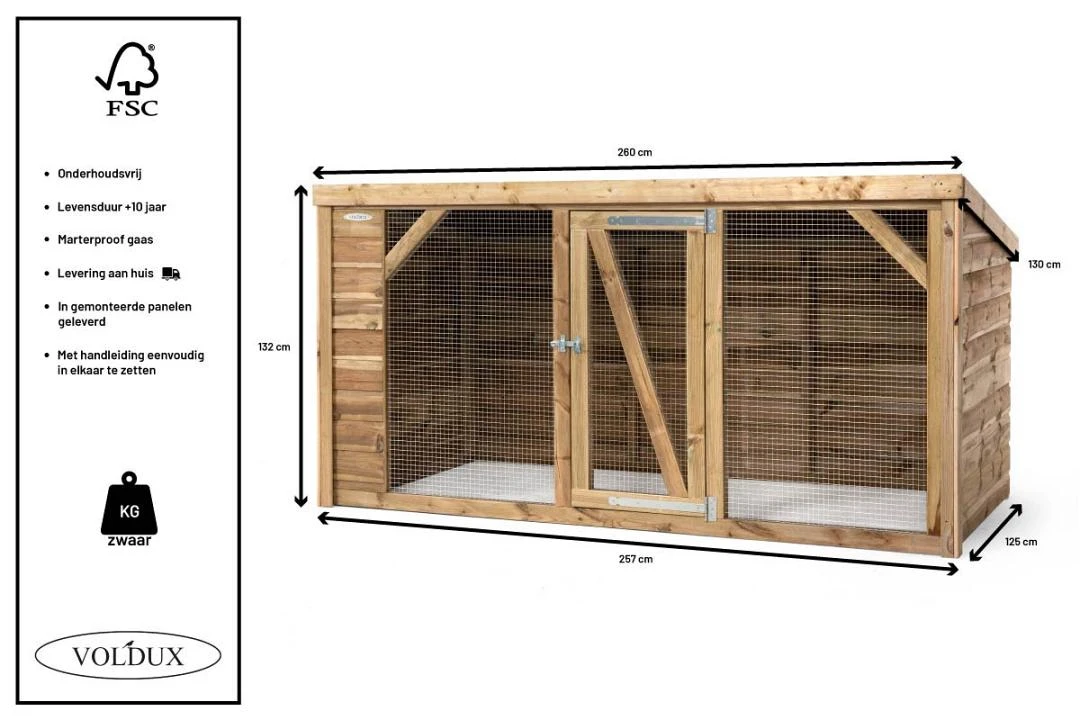 Voldux Kippen- Of Konijnenren Brit 2 Voldux Kippen- Of Konijnenren Brit - Afbeelding 2