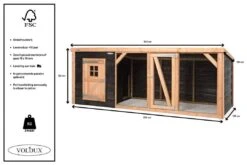 Voldux Kippen- Of Konijnenhok Milan XL -Huisdierproducten Voldux Kippenren Milan XL 8720569162347 5